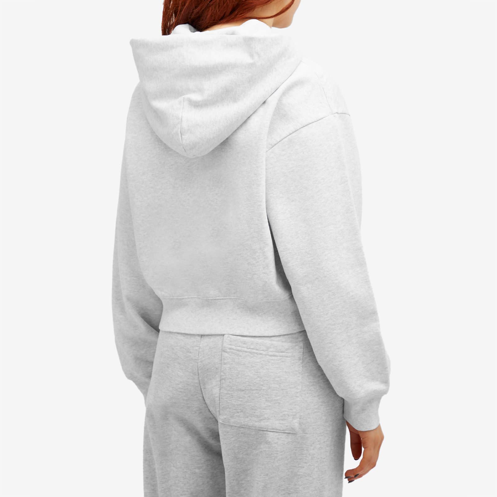 Sporty & Rich Vendome Resort Cropped Zip Hoodie in White | Lyst