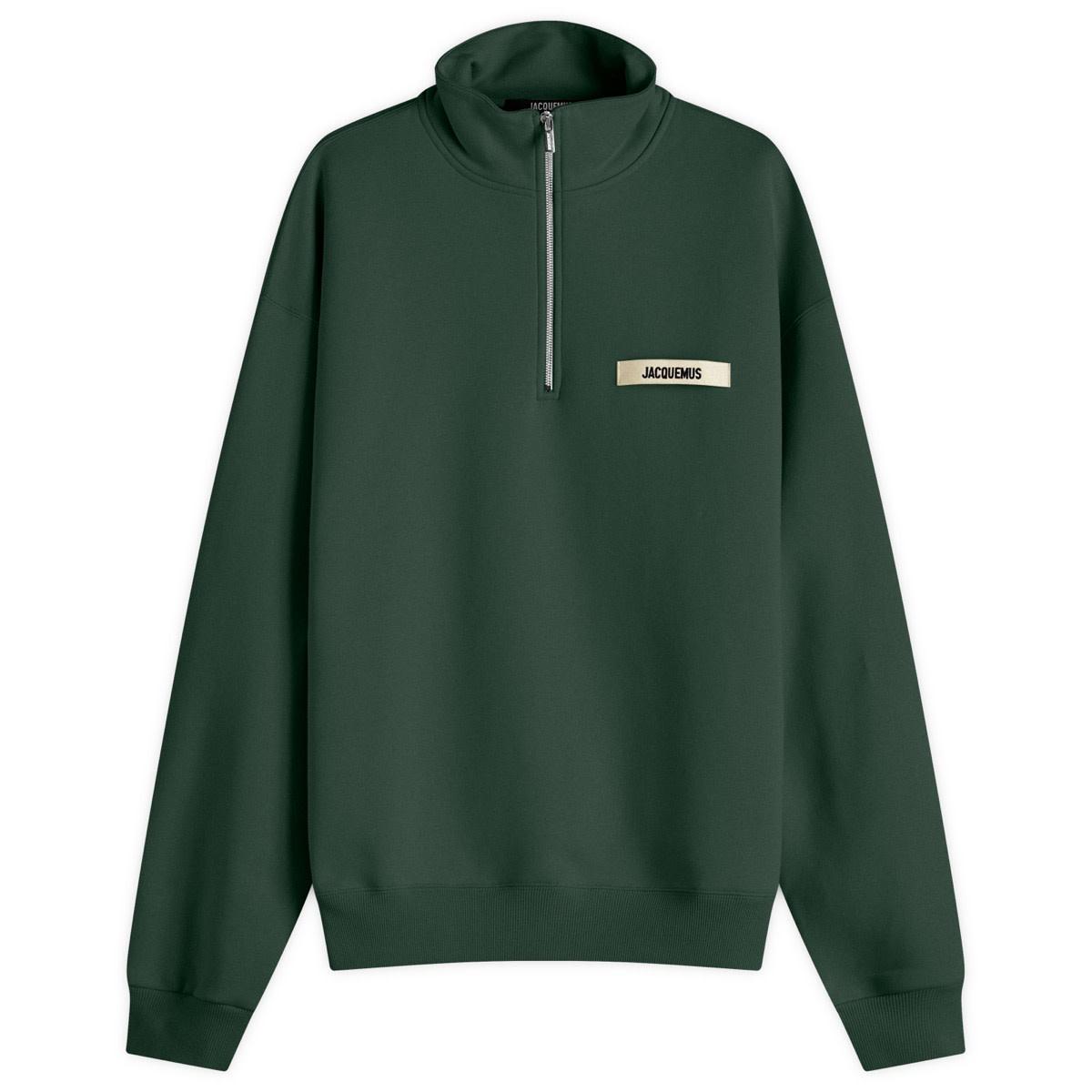 パーカー・フーディ Jacquemus High Collar Half-Zip Grosgrain Sweatshirt Gros Grain ジップパーカー by JACQUEMUS | Official website