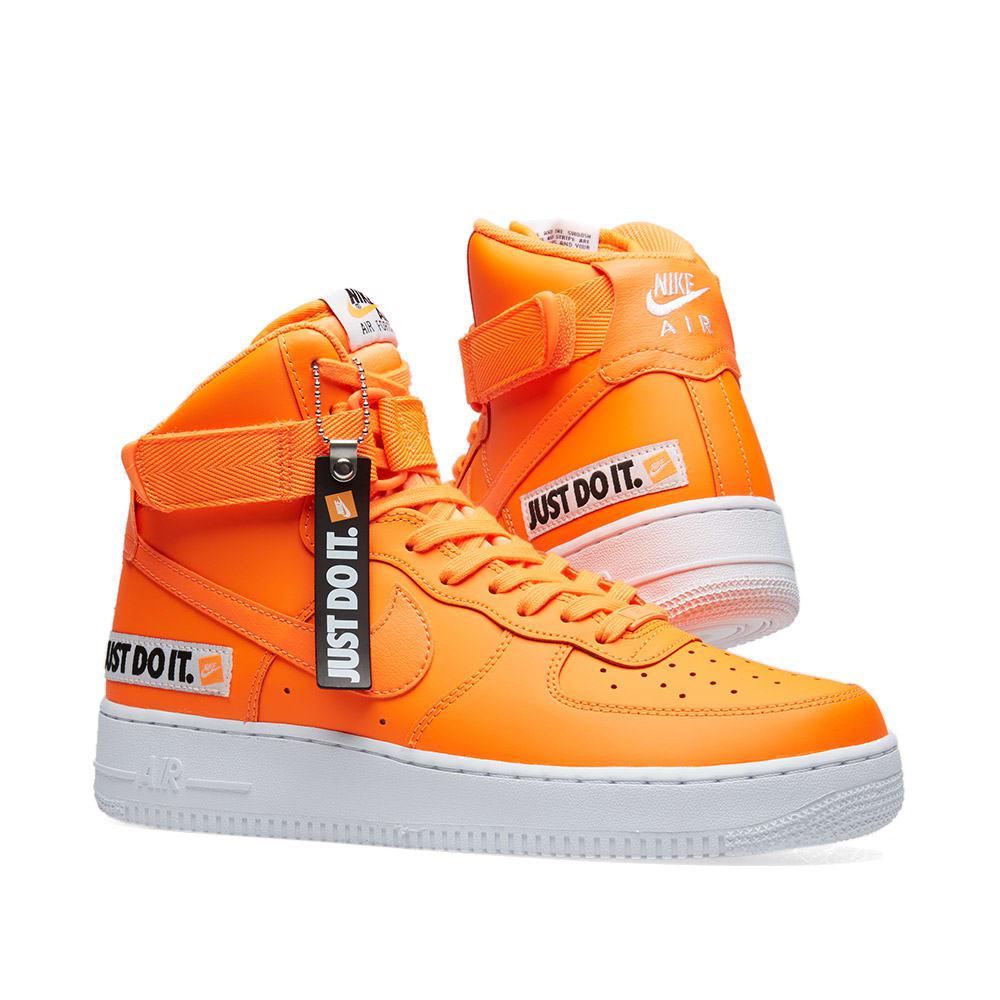 orange nike high tops shoes