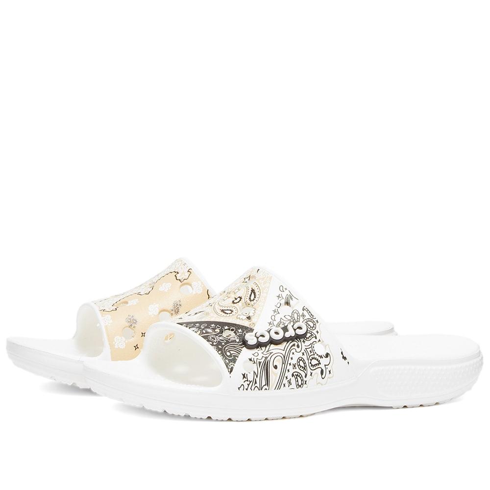 Crocs™ Classic Bandana Slide in White | Lyst