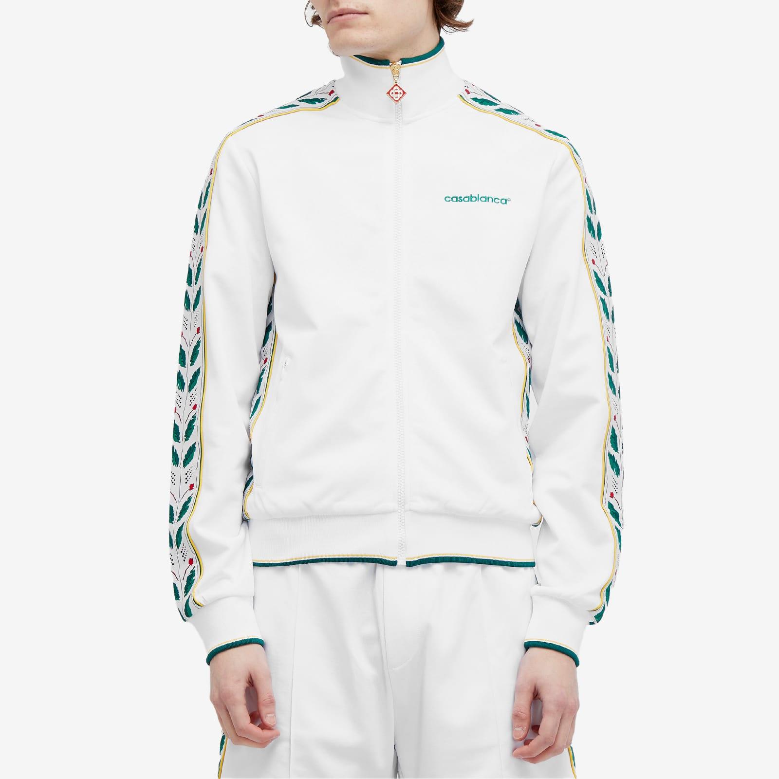 CASABLANCA Laurel Track Jacket in White for Men | Lyst