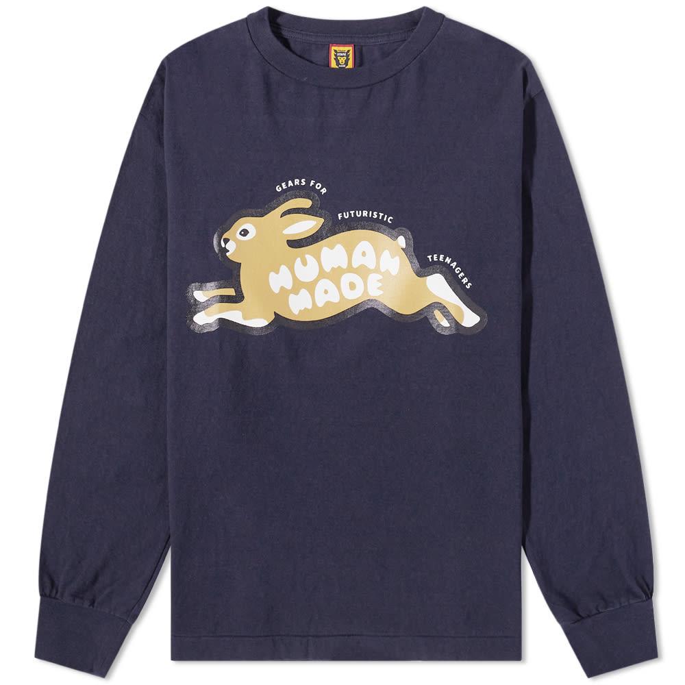 Human Made Long Sleeve Rabbit T-shirt in Blue for Men | Lyst