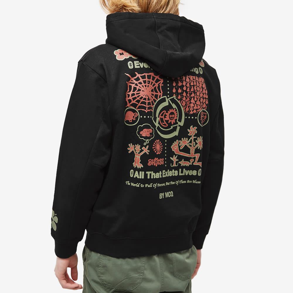 Mcq hoodie black red sale