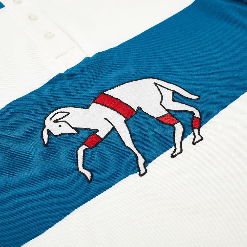 by Parra Cotton Striped Goat Polo in Blue for Men - Lyst