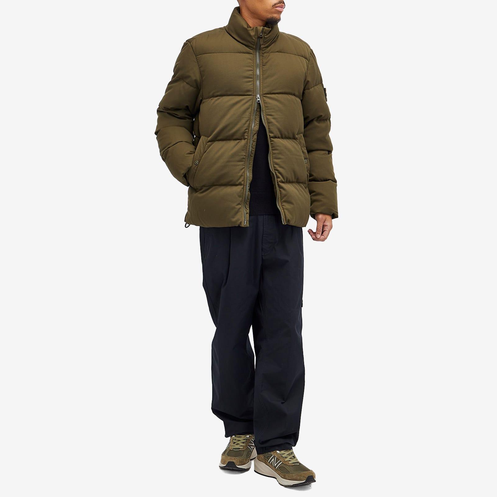Stone Island Ghost Twill Wool Down-Tc Jacket in Green for Men | Lyst