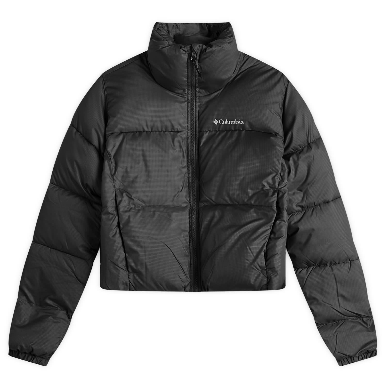 Columbia Cropped Puffer Jacket in Black | Lyst UK