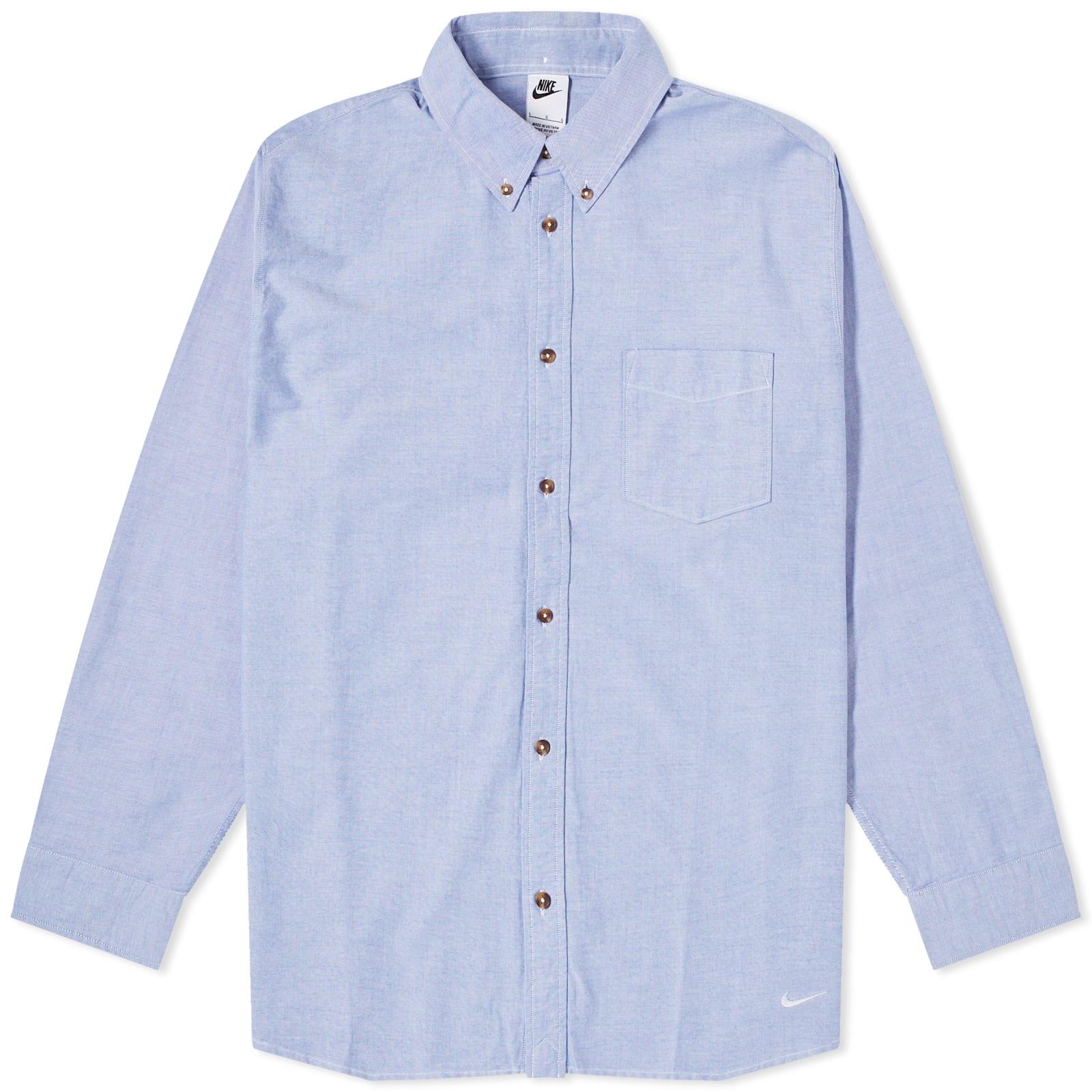 nike long sleeve button down shirt