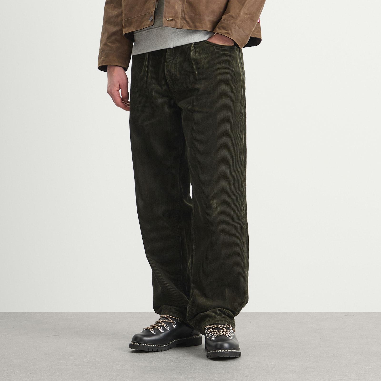 Levi's X Barbour 578 Pleated Trousers in Grey for Men | Lyst UK