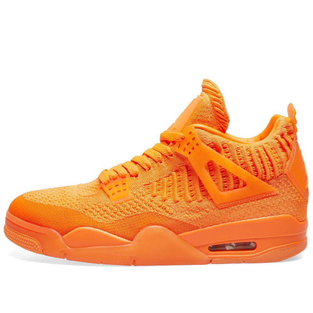 Nike Air Jordan 4 Retro Flyknit in Orange for Men | Lyst