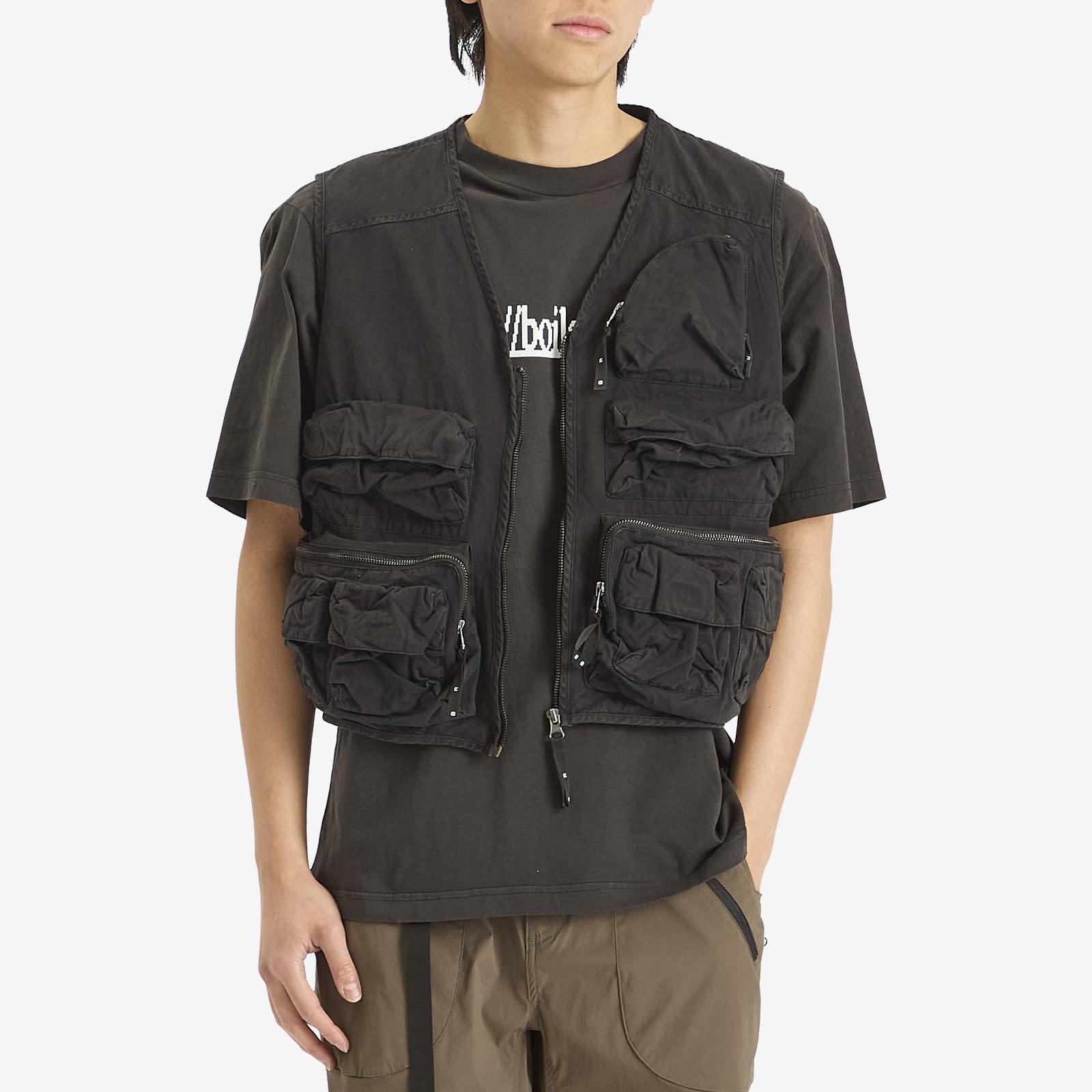 BOILER ROOM Multi Pocket Gilet in Black for Men | Lyst UK