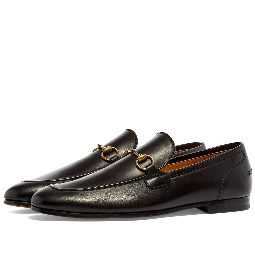 Gucci Leather Jordan Bit Loafer in Black for Men - Lyst