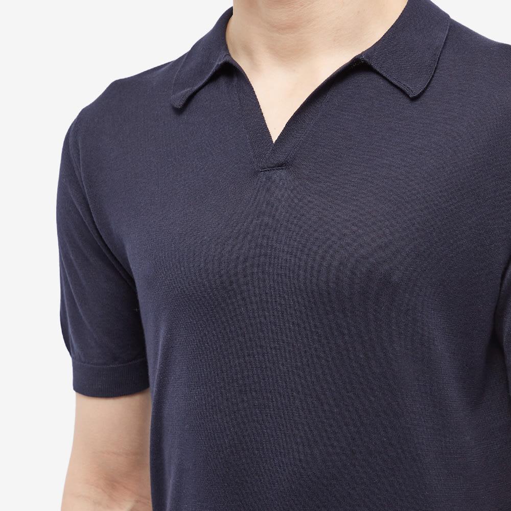 John Smedley Noah Skipper Collar Polo Shirt in Blue for Men | Lyst