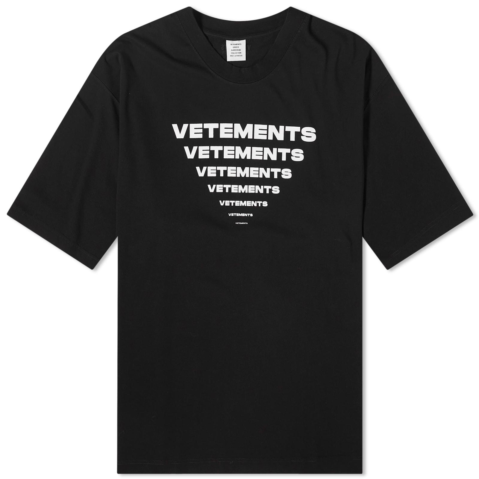 Vetements Pyramid Logo T-Shirt in Black for Men | Lyst