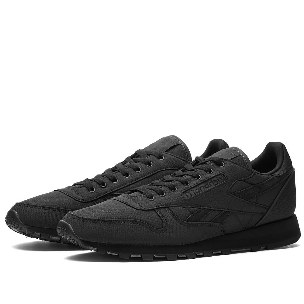 Reebok X Maharishi Cl Leather 1983 Vintage Sneakers in Black for Men Lyst