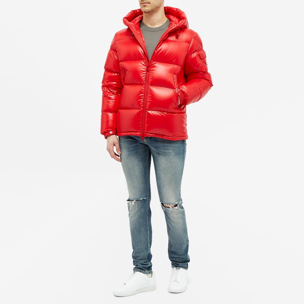 moncler red puffer jacket