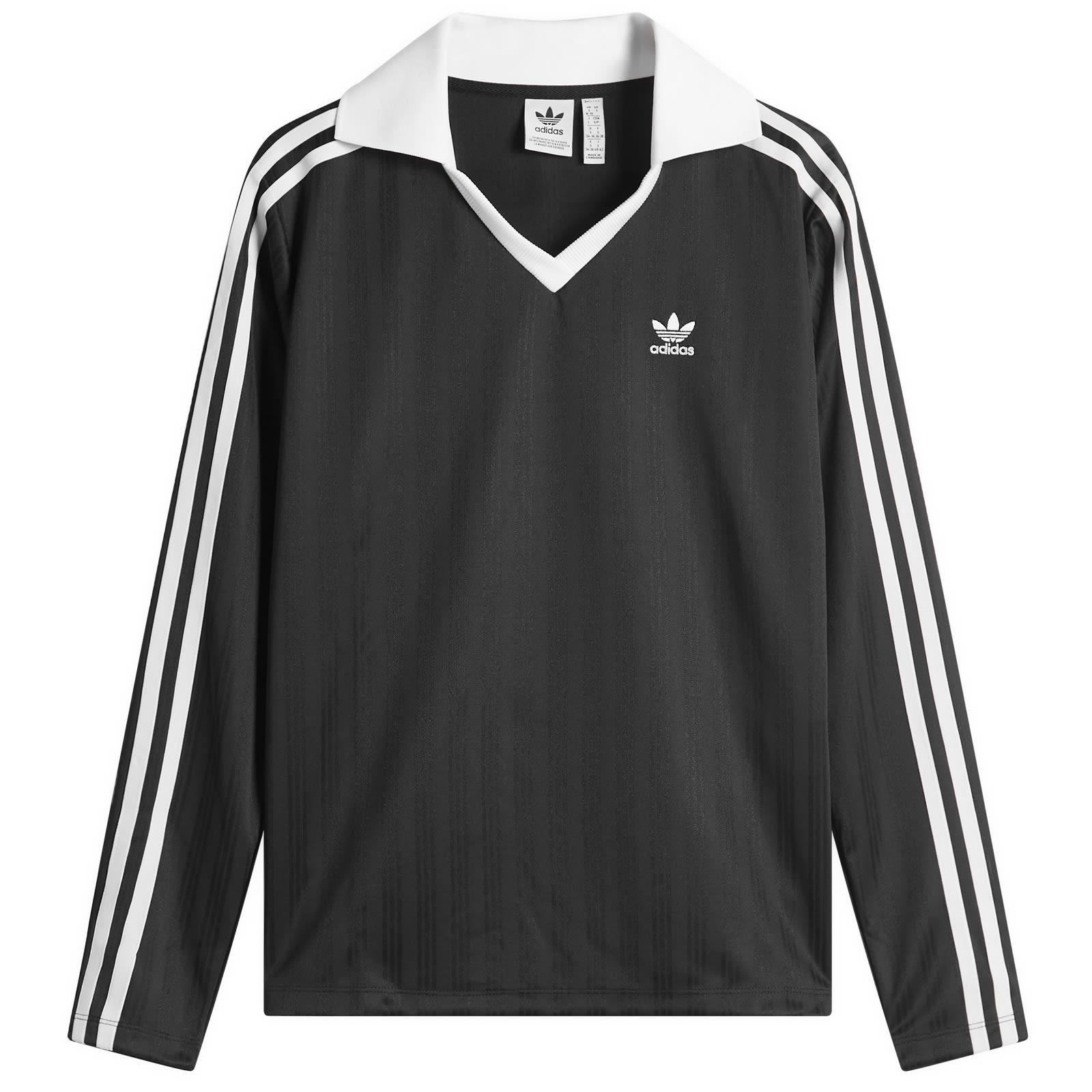 Tシャツ・カットソー ADIDAS V Neck Long Sleeve Shirt 5FT964 adidas V-Neck Long Sleeve T-Shirt in Black | Lyst UK