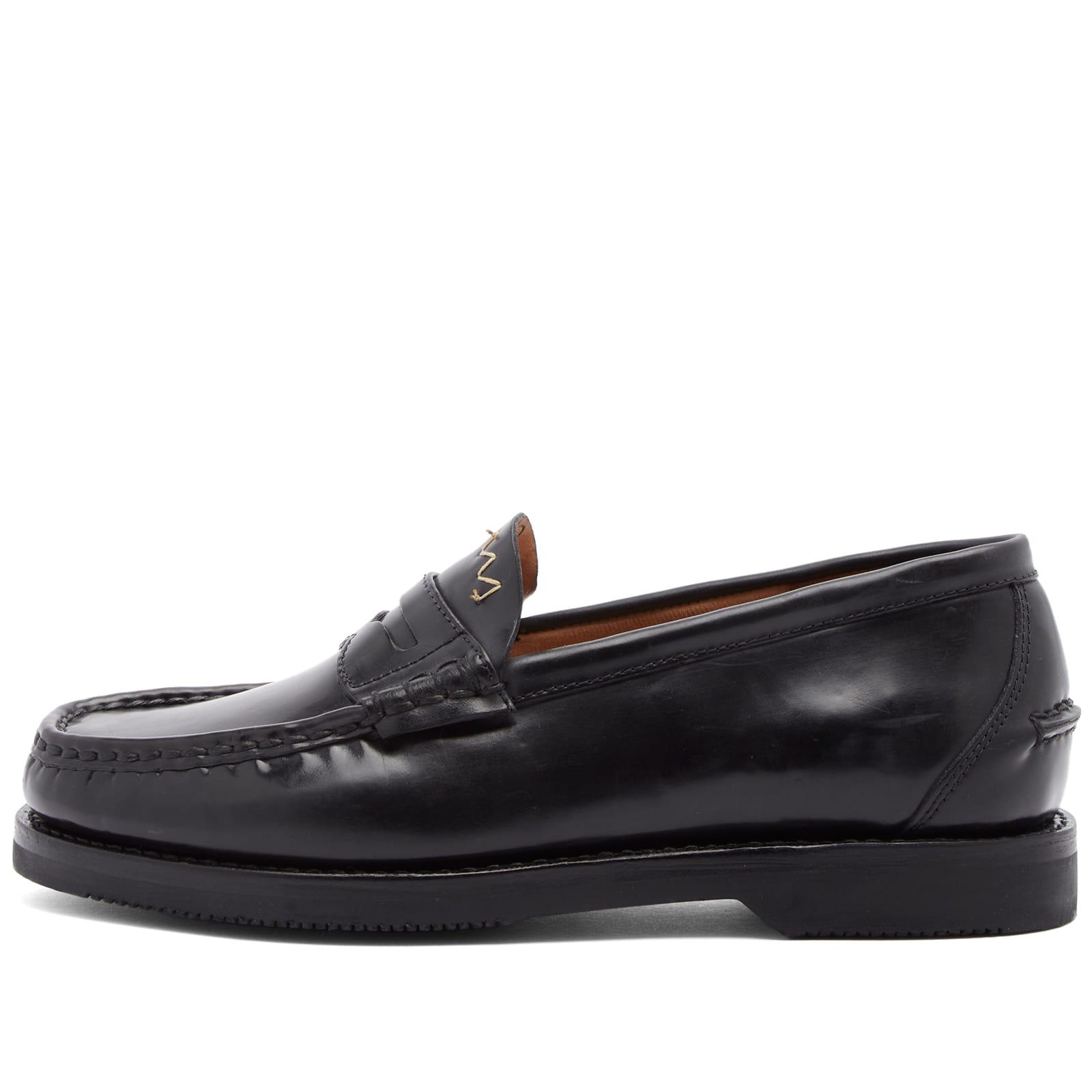 Visvim Fabro Folk Loafers in Black for Men | Lyst
