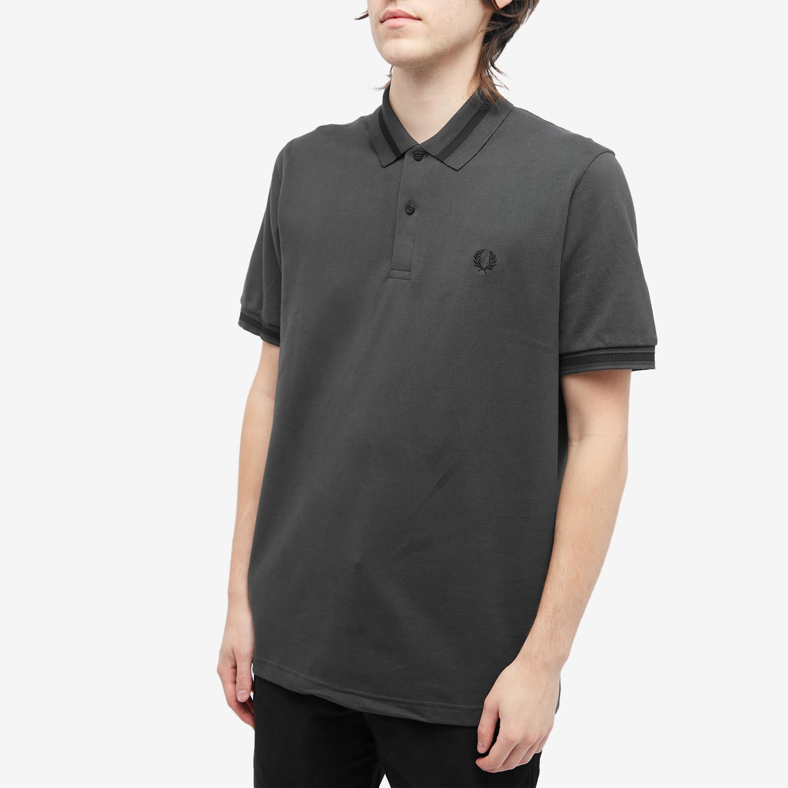 Fred Perry Single Tipped Polo Shirt in Black for Men | Lyst