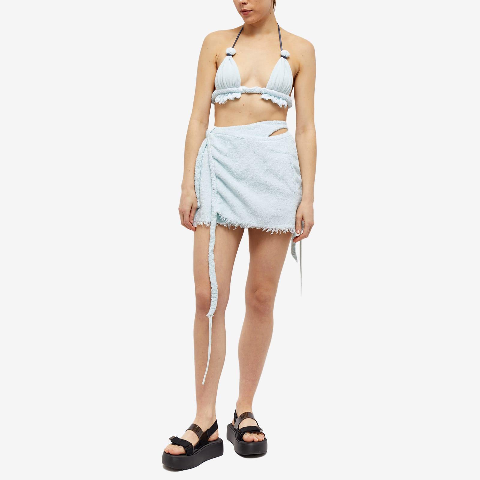 OTTOLINGER Towelling Wrap Mini Skirt in Blue | Lyst UK