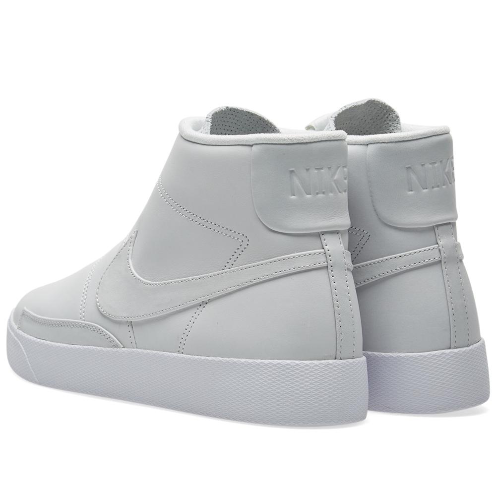 white canvas nike blazer