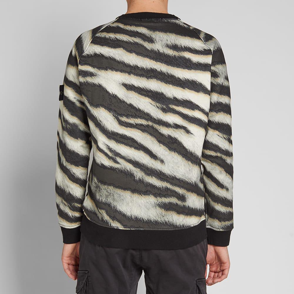 stone island white tiger jumper