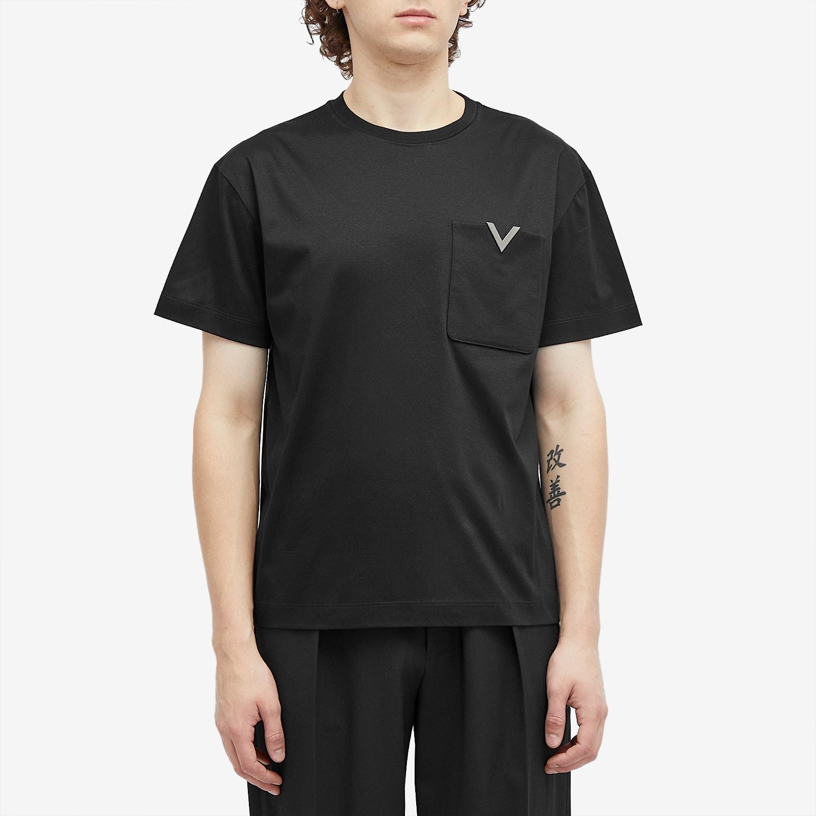 スタイリッシュ♪【VALENTINO】small V LOGO shirt Valentino Garavani V Logo T Shirt - Black - 60% Off