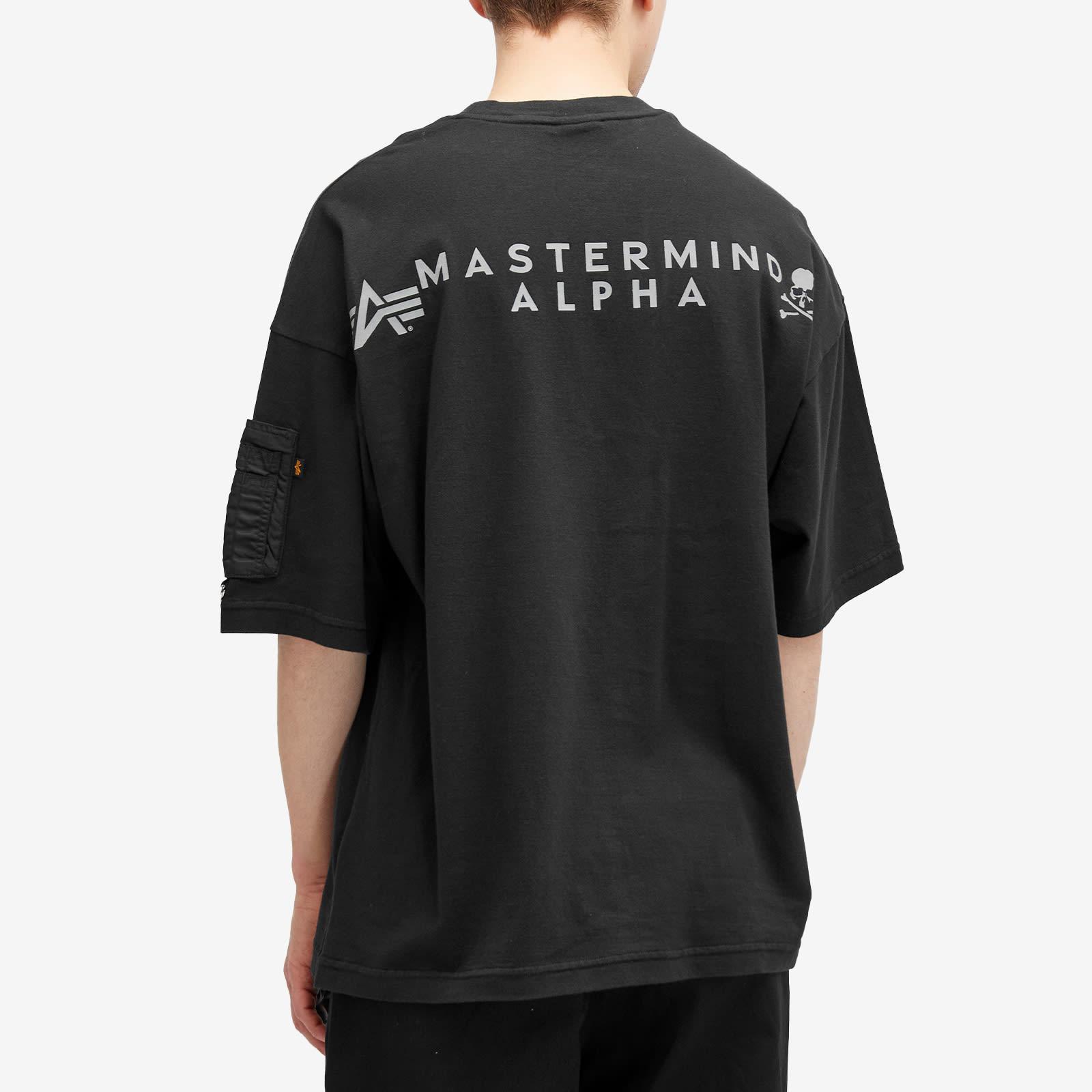 MASTERMIND x ALPHA ユーティリティーポケットTシャツ MASTERMIND x ALPHA ユーティリティーポケットTシャツ