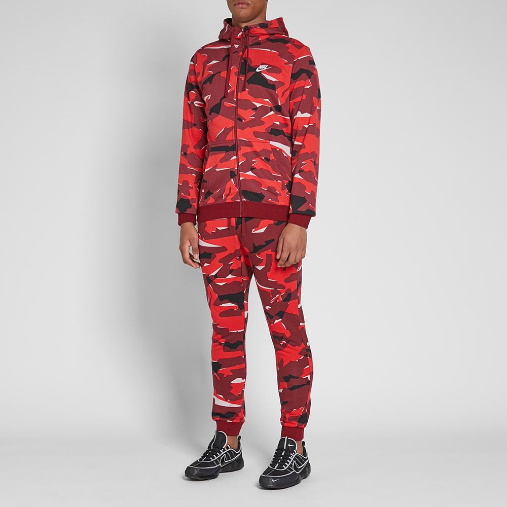 red camo nike tracksuit