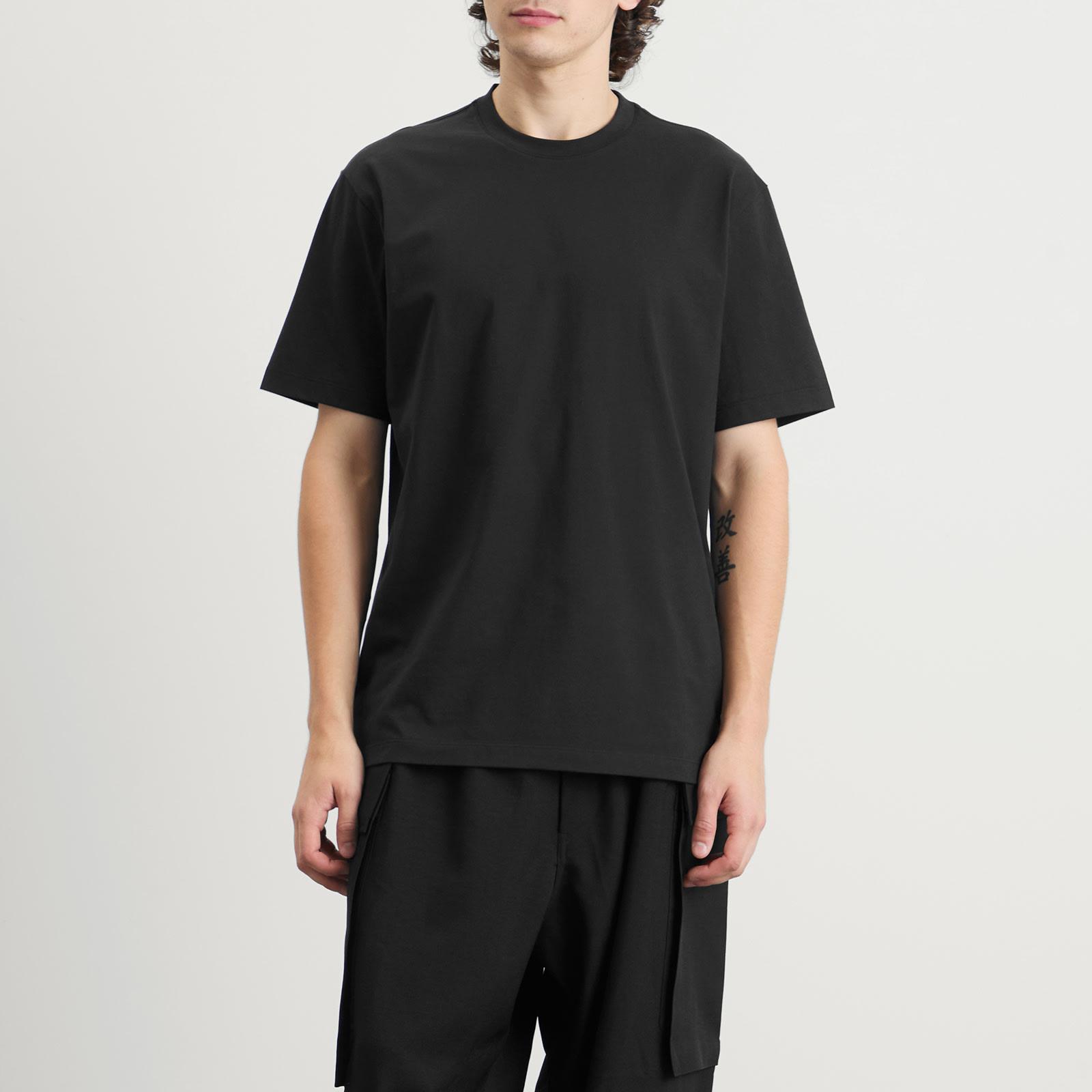 Tシャツ・カットソー Y-3 Men T-shirt Black JN4884 BLACK Y-3 Run SS Tee (Black) JN4884- Allike Store