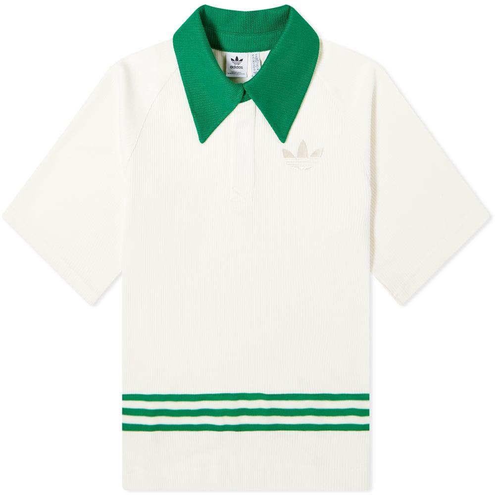 adidas Adicolor 70s Knit Polo Shirt in Green | Lyst