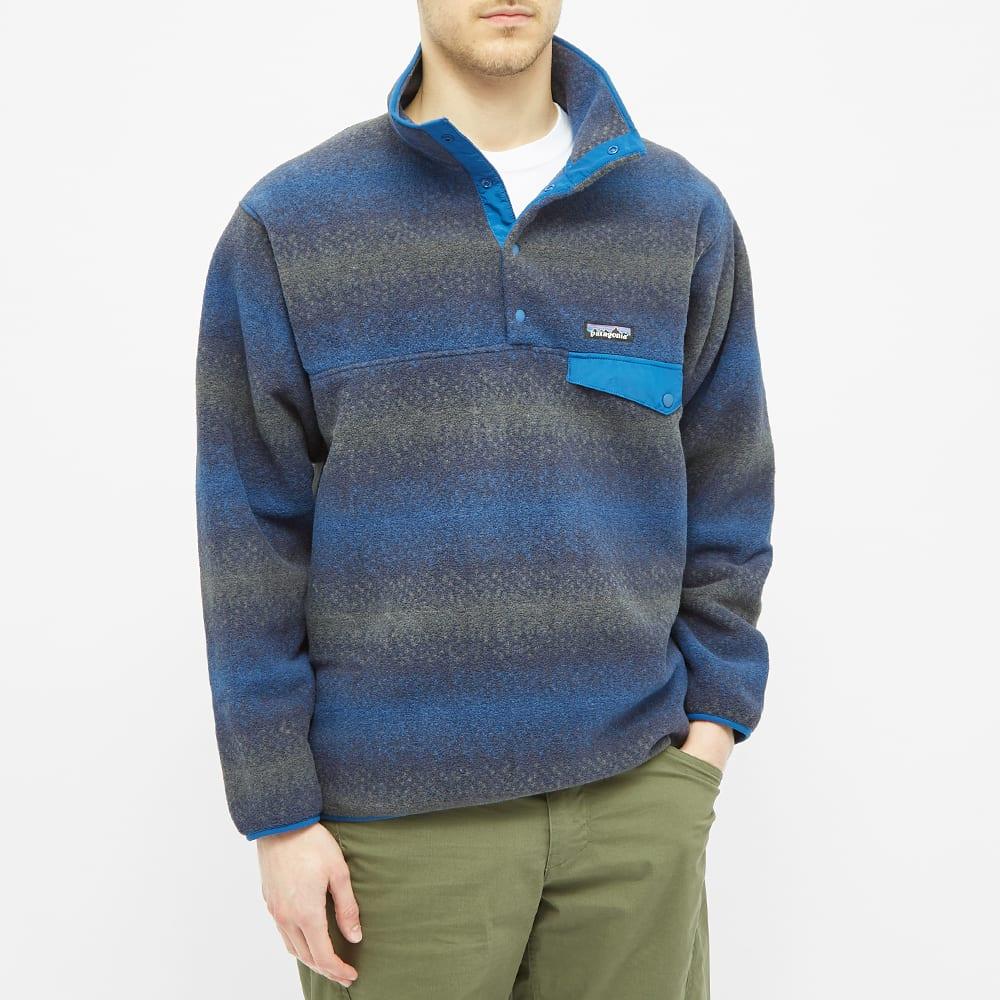 Patagonia Synch Snap-t Pullover - Gem Stripe/new Navy in Blue for