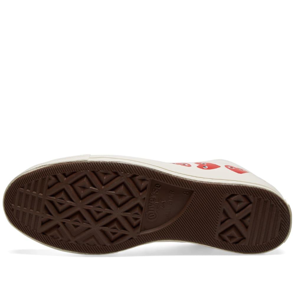 comme des garçons play x converse pro leather