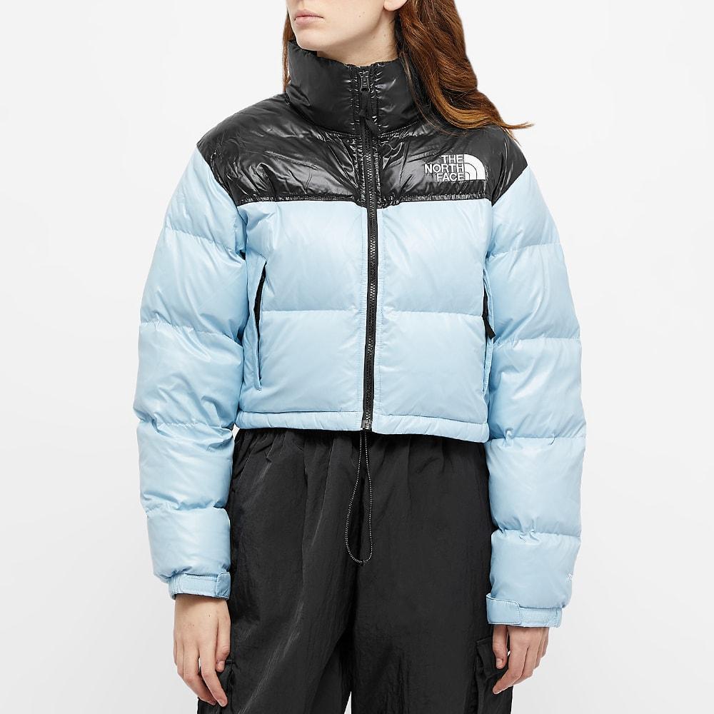 The North Face Synthetic Nuptse Short Jacket in Blue | Lyst