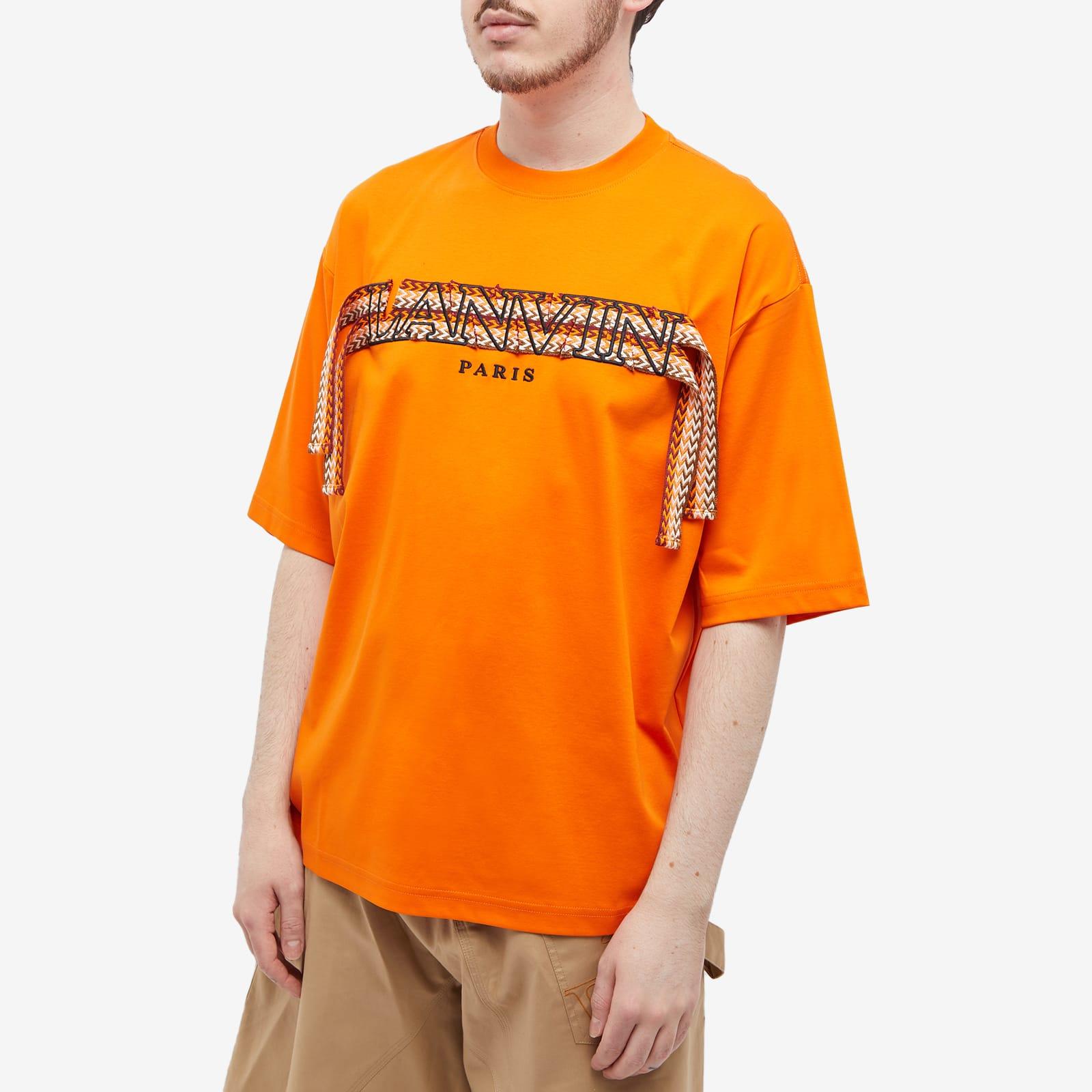 【関税込み】Lanvin イエロー Curb Side Tシャツ Lanvin Curb Lace T-shirt in Orange for Men | Lyst