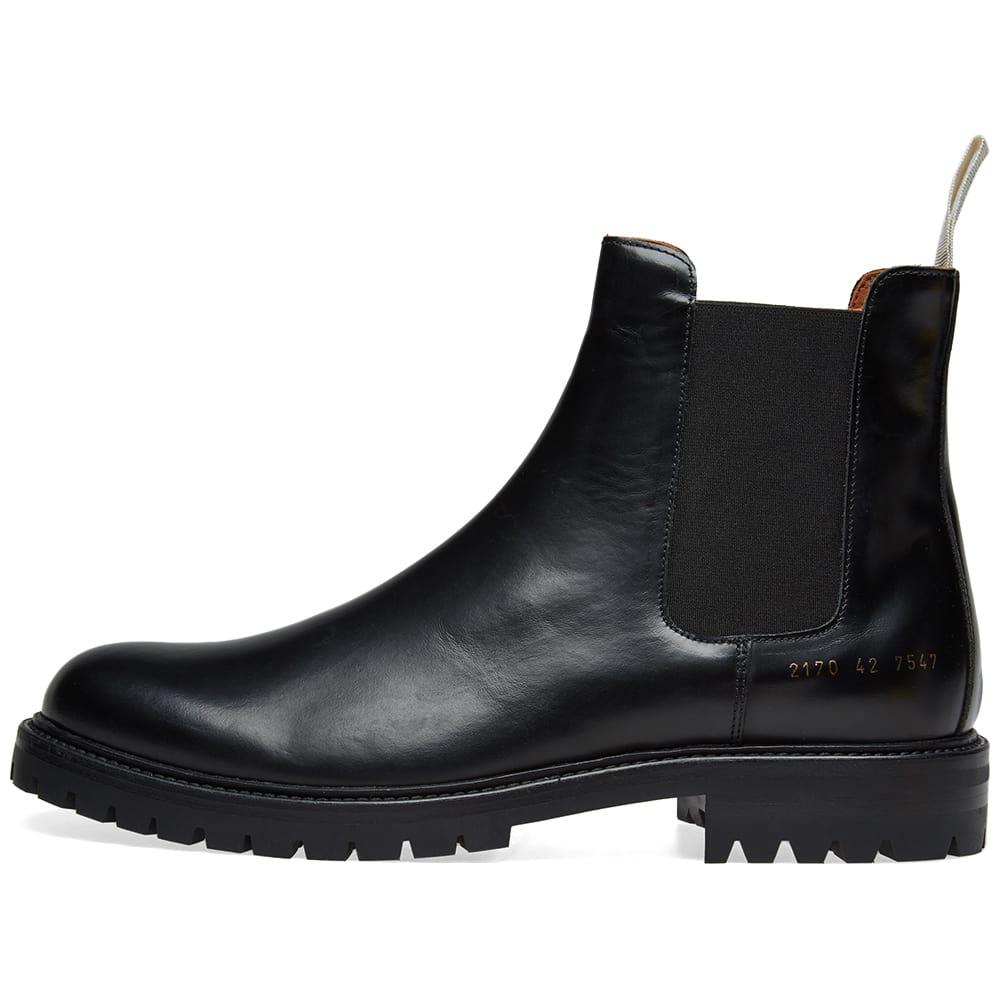 Sjældent alkove Hver uge Common Projects Leather Chelsea Boots in Black for Men - Lyst