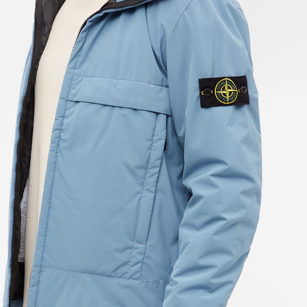 Stone Island Soft-shell Primaloft Hooded Jacket in Blue for Men | Lyst