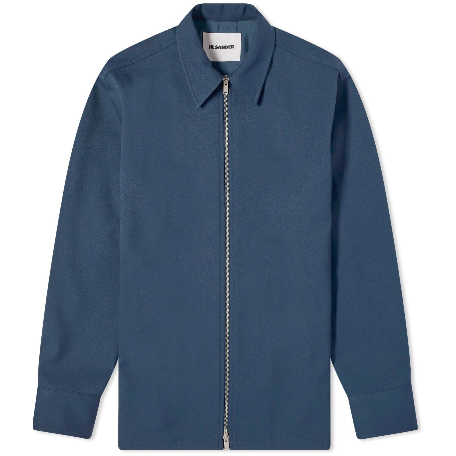 Jil Sander ジップスルー コットン オーバーシャツ Jil Sander ジップスルー コットン オーバーシャツ