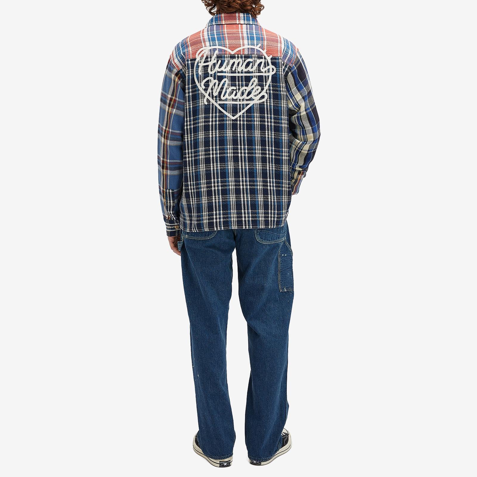 Human Made Crazy Check L/S Shirt in Blue for Men | Lyst UK