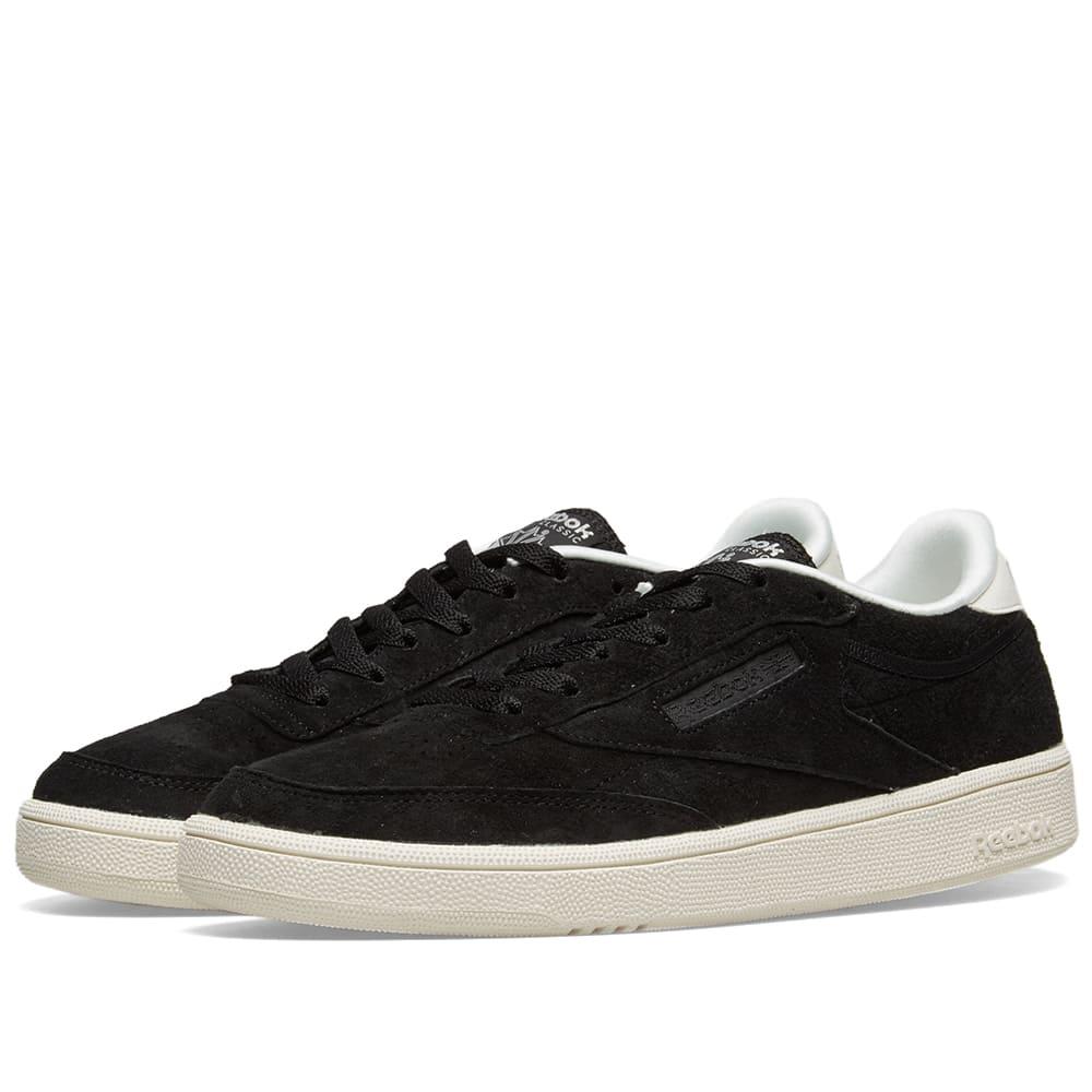 Reebok Club C 85 Suede W in Black | Lyst