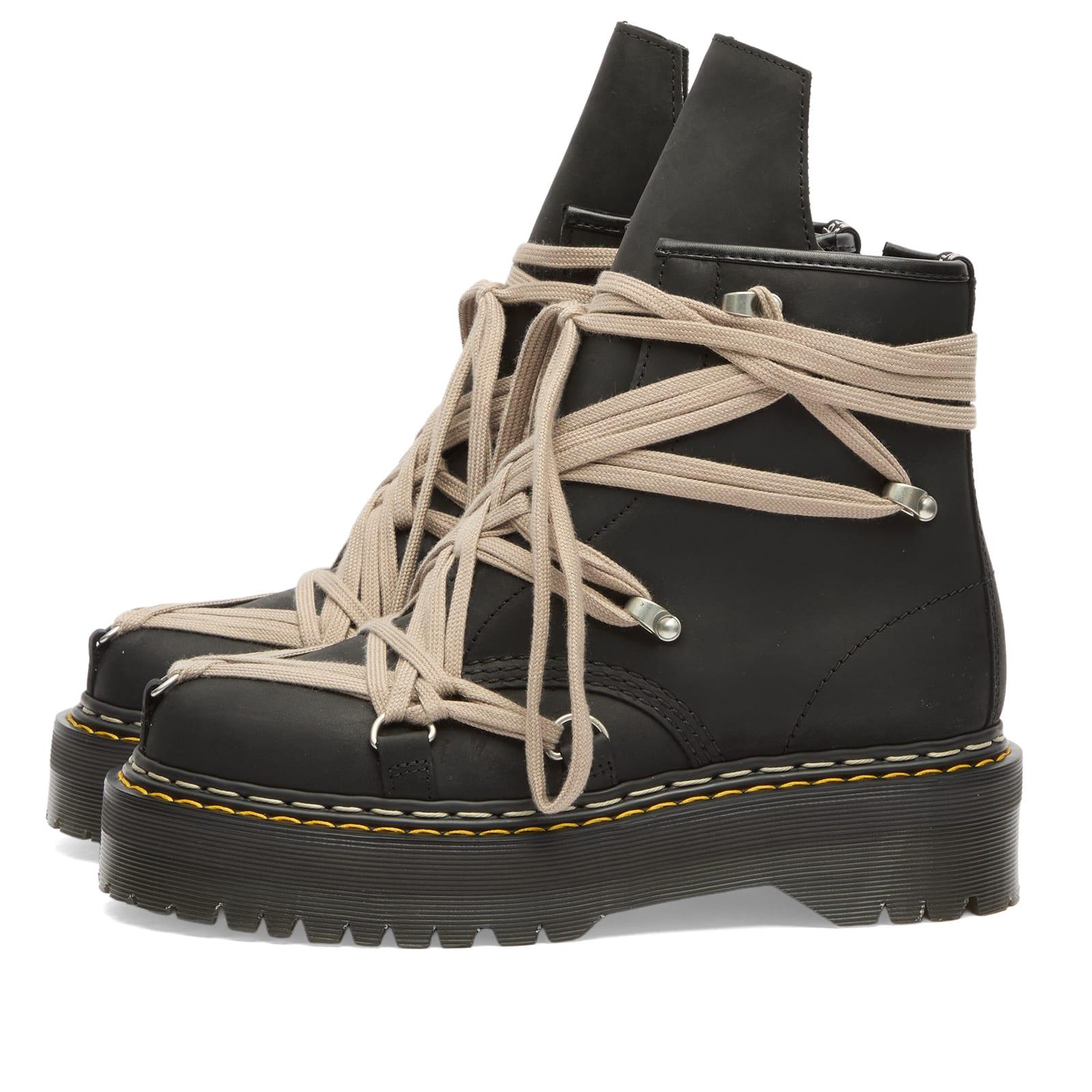 Rick Owens X Dr. Martens 1460 Quad Sole Megalace Ankle Boot in