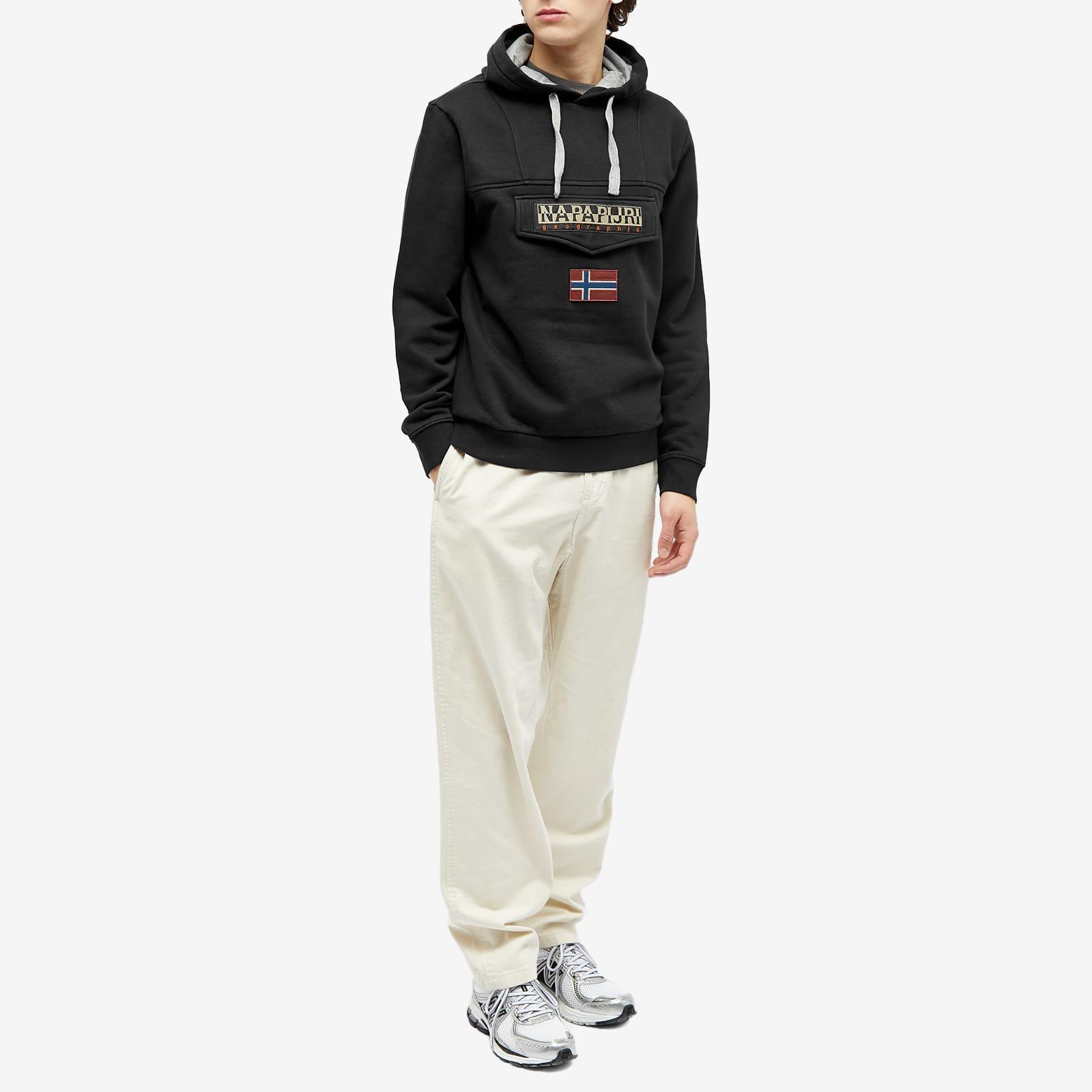 Napapijri Burgee Winter Hoodie in Black for Men Lyst