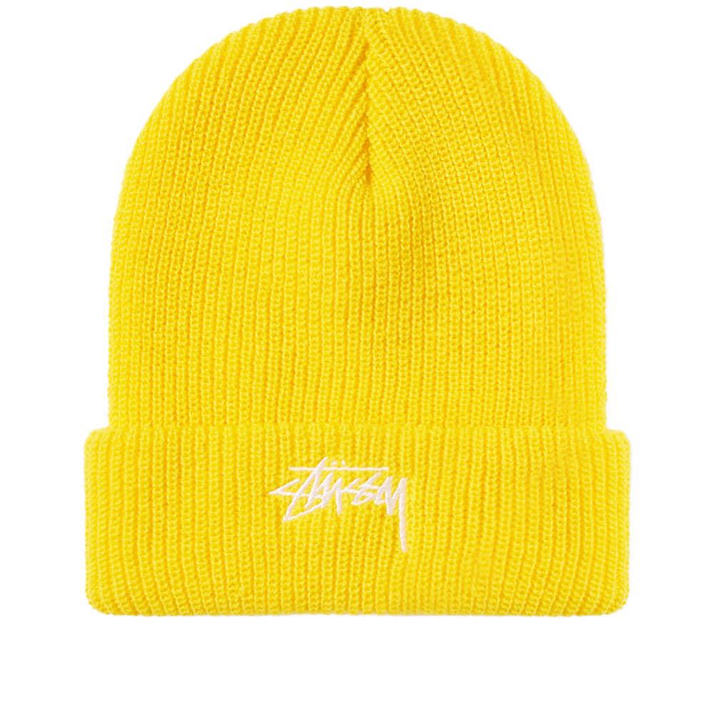 yellow stussy beanie