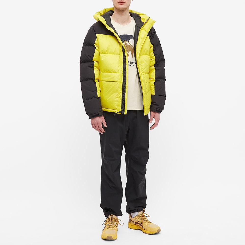 the north face himalayan down parka jacket in yellow