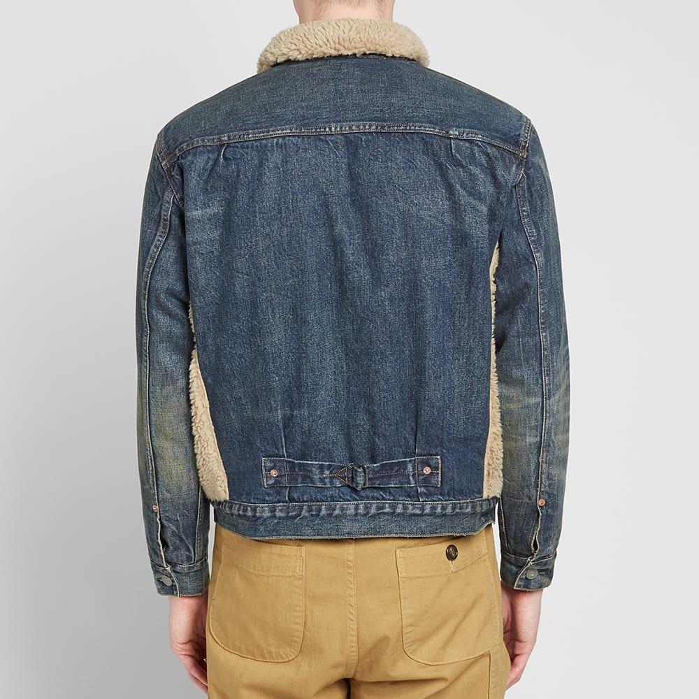 RRL Grizzly Sherpa-paneled Denim Jacket - Indigo in Blue for Men