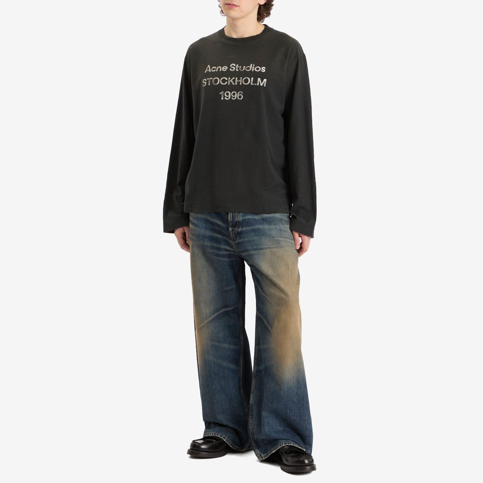 【Acne Studios】Edden 1996 長袖 Tシャツ（ディープブルー） ACNE STUDIOS Edden 1996 Long Sleeve T-shirt Acne Studios