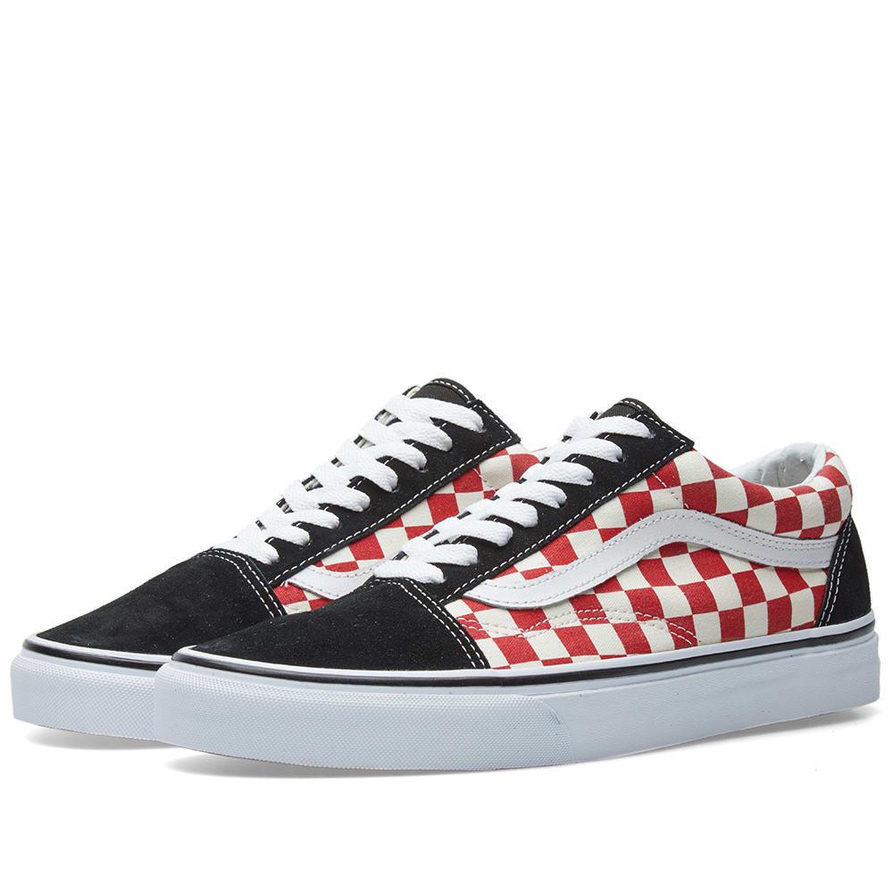 red vans old skool checkerboard