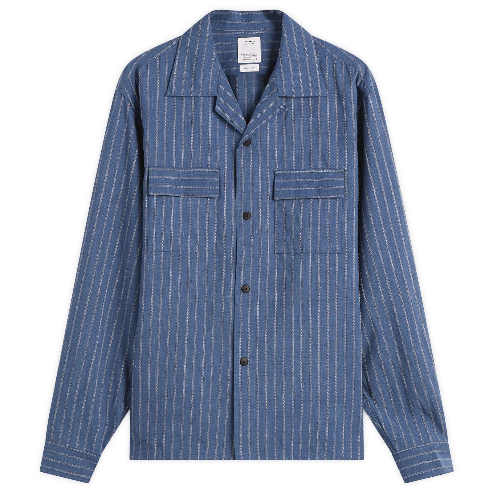 Visvim Keesey Stripe Shirt in Blue for Men | Lyst UK