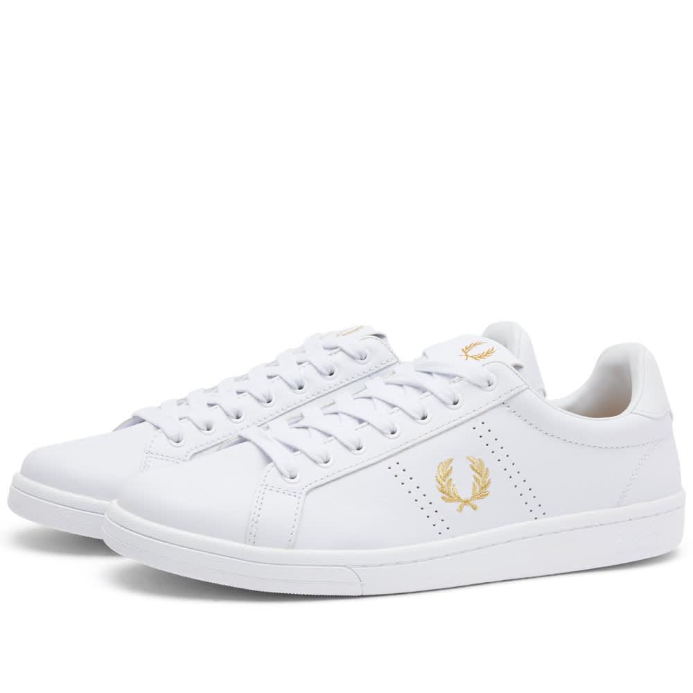 fred perry white canvas shoes