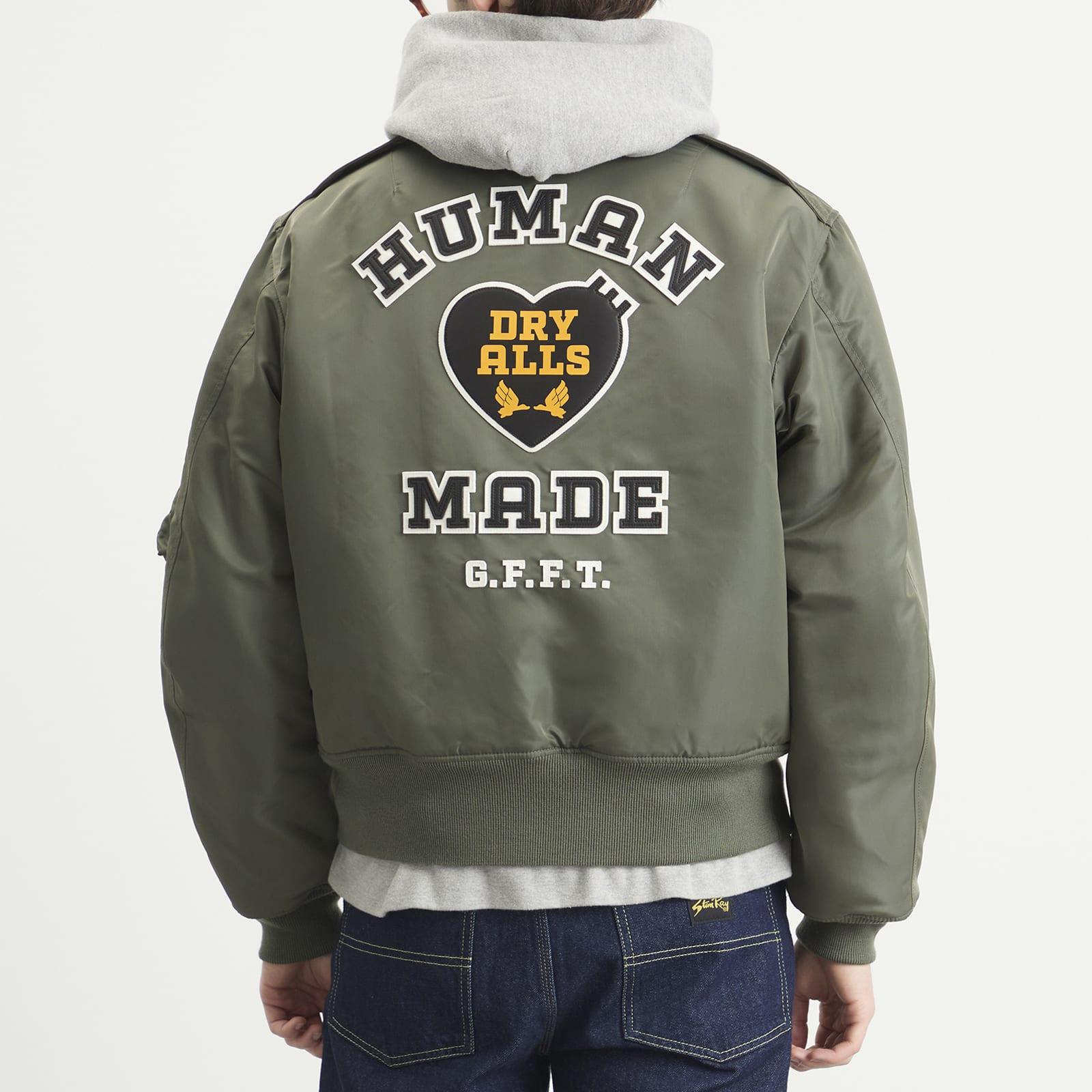 Human Made Flight Jacket in Green for Men | Lyst