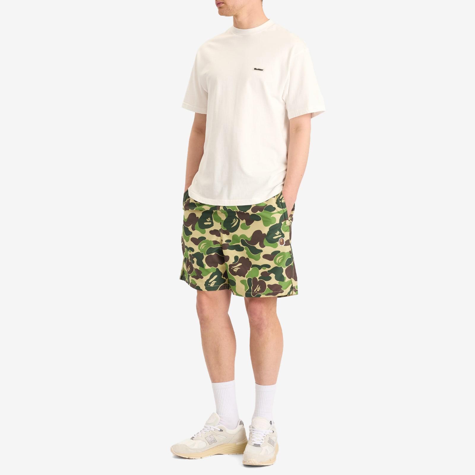A Bathing Ape Abc Camo One Point Relaxed Fit Water Shorts in Green